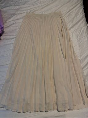 Rails Pleated Maxi Skirt - Cream